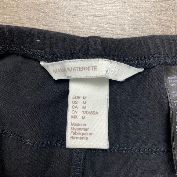 H&M Over The Bump Trouser Jersey Pant Medium Large Black - Picture 4 of 13
